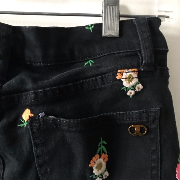 Tory Burch “Brindle Embroidered Jeans.” - Picture 6 of 6